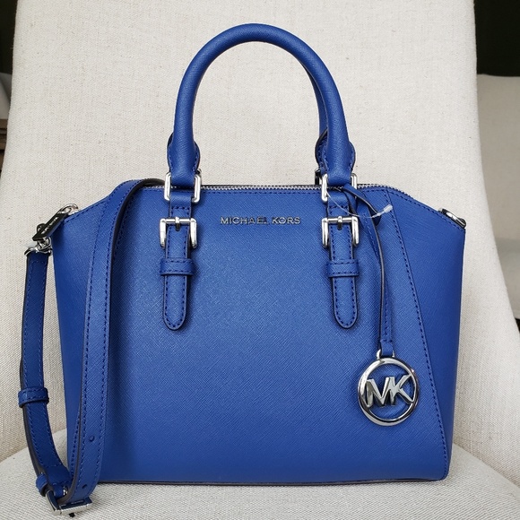 MICHAEL Michael Kors Handbags - SOLD NWT Michael Kors MD Ciara Satchel sapphire